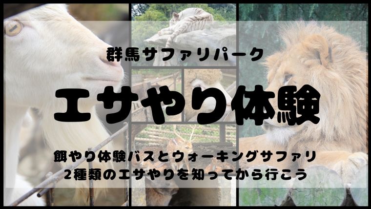 群馬サファリパークの餌やり体験をお得に楽しむ 2種類あることを事前に知っておこう とらべっちゃお